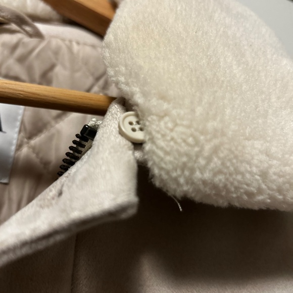 Zara Faux Suede Tricker Jacket Sz XL - Picture 4 of 5